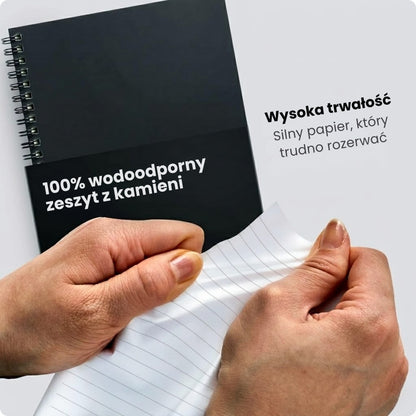 AQ/Note — 100% Wodoodporny zeszyt A5 z kamieni (80stron)